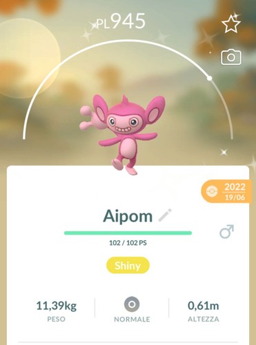 Shiny aipom lucido leggendari - shiny,