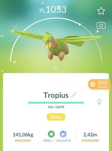 Shiny tropius lucido - shiny,
