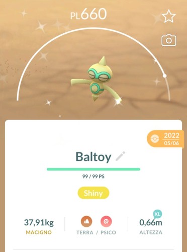 Shiny baltoy lucido leggendari - shiny,