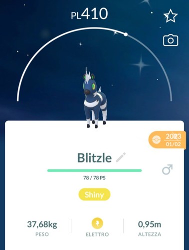 Shiny blitzle lucido - blitzle,