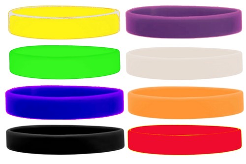 Braccialetti silicone gomma - braccialetti,