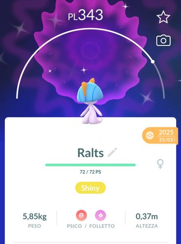 Shiny ralts lucido leggendari - ralts,