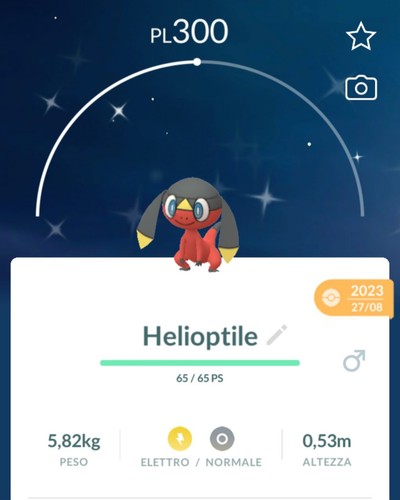 Shiny helioptile lucido - shiny,