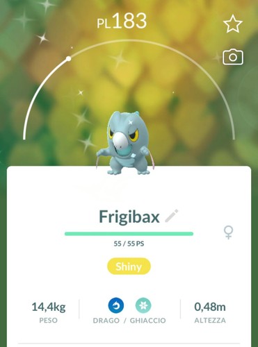 Shiny frigibax lucido - shiny,